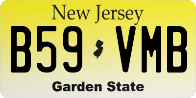 NJ license plate B59VMB