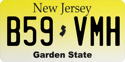 NJ license plate B59VMH