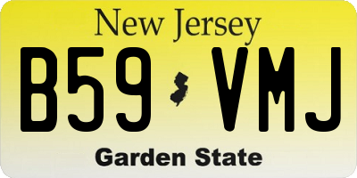 NJ license plate B59VMJ