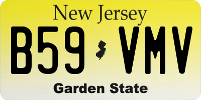 NJ license plate B59VMV