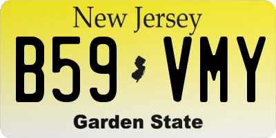NJ license plate B59VMY