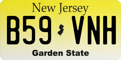 NJ license plate B59VNH