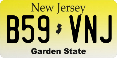 NJ license plate B59VNJ
