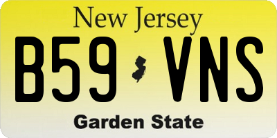 NJ license plate B59VNS