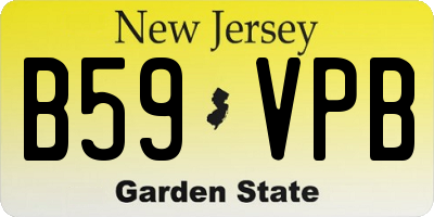 NJ license plate B59VPB