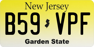 NJ license plate B59VPF