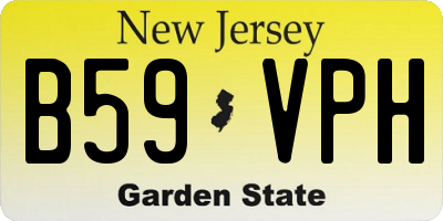NJ license plate B59VPH