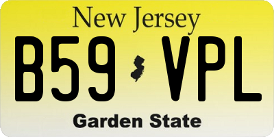 NJ license plate B59VPL