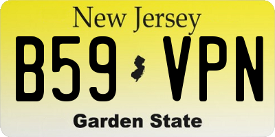NJ license plate B59VPN