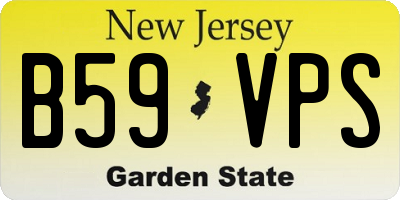 NJ license plate B59VPS