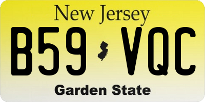 NJ license plate B59VQC
