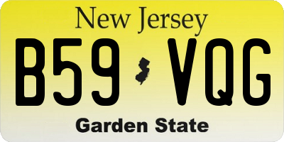 NJ license plate B59VQG