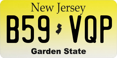 NJ license plate B59VQP