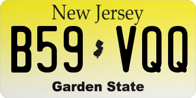 NJ license plate B59VQQ