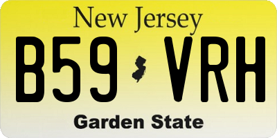 NJ license plate B59VRH