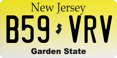 NJ license plate B59VRV