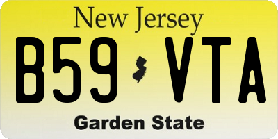 NJ license plate B59VTA