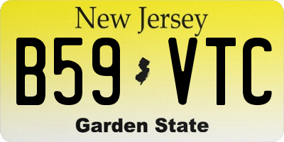 NJ license plate B59VTC