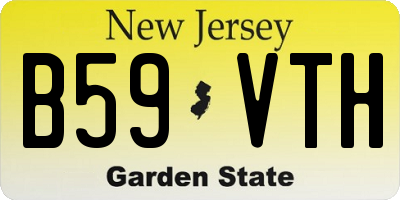 NJ license plate B59VTH