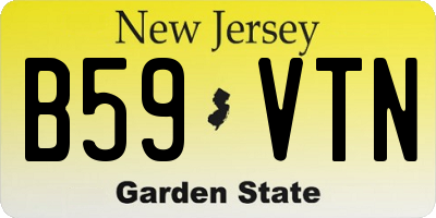 NJ license plate B59VTN