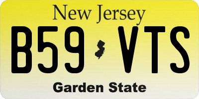 NJ license plate B59VTS