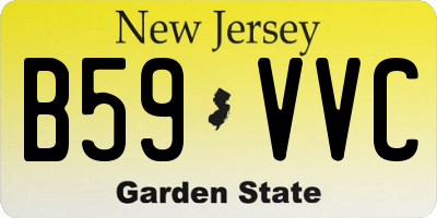 NJ license plate B59VVC