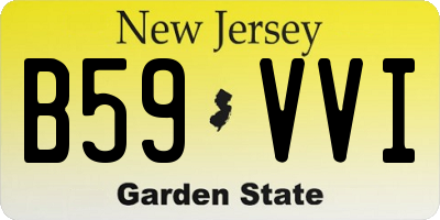 NJ license plate B59VVI