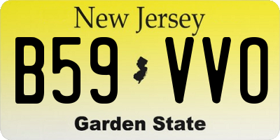 NJ license plate B59VVO