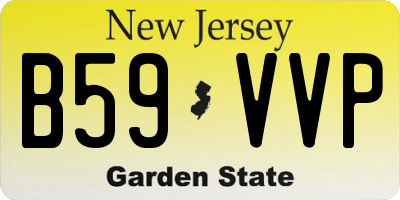NJ license plate B59VVP