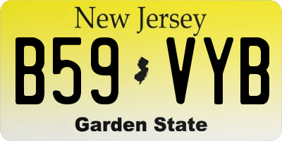 NJ license plate B59VYB