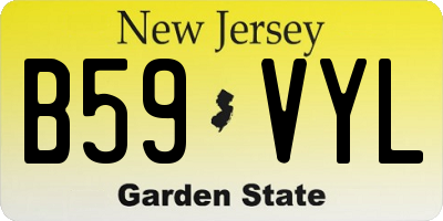 NJ license plate B59VYL