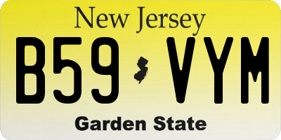 NJ license plate B59VYM