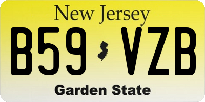 NJ license plate B59VZB