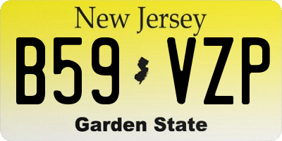 NJ license plate B59VZP