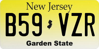 NJ license plate B59VZR