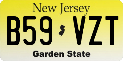 NJ license plate B59VZT