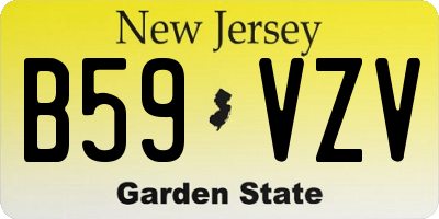 NJ license plate B59VZV