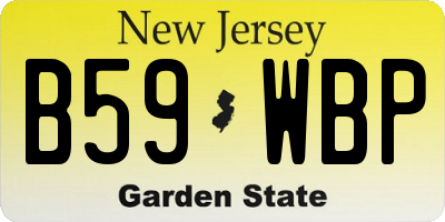 NJ license plate B59WBP
