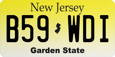 NJ license plate B59WDI