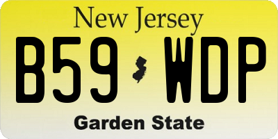 NJ license plate B59WDP