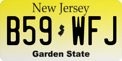 NJ license plate B59WFJ
