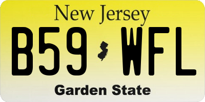 NJ license plate B59WFL