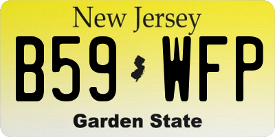 NJ license plate B59WFP