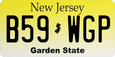 NJ license plate B59WGP