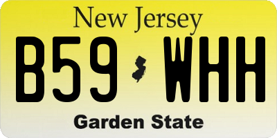NJ license plate B59WHH