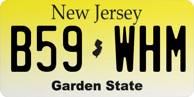 NJ license plate B59WHM