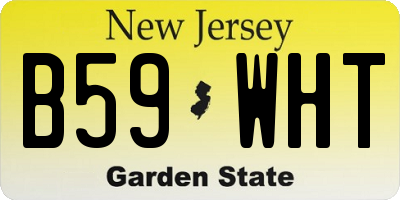NJ license plate B59WHT
