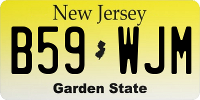 NJ license plate B59WJM