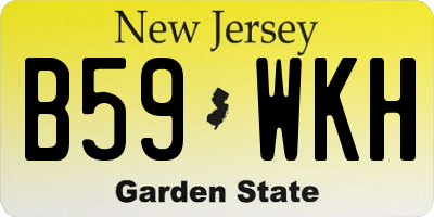 NJ license plate B59WKH