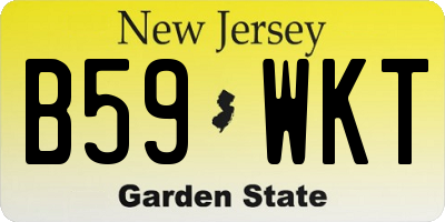 NJ license plate B59WKT